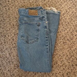 Madewell Women's mid rise perfect jean 27 Straight Leg Blue Jeans.